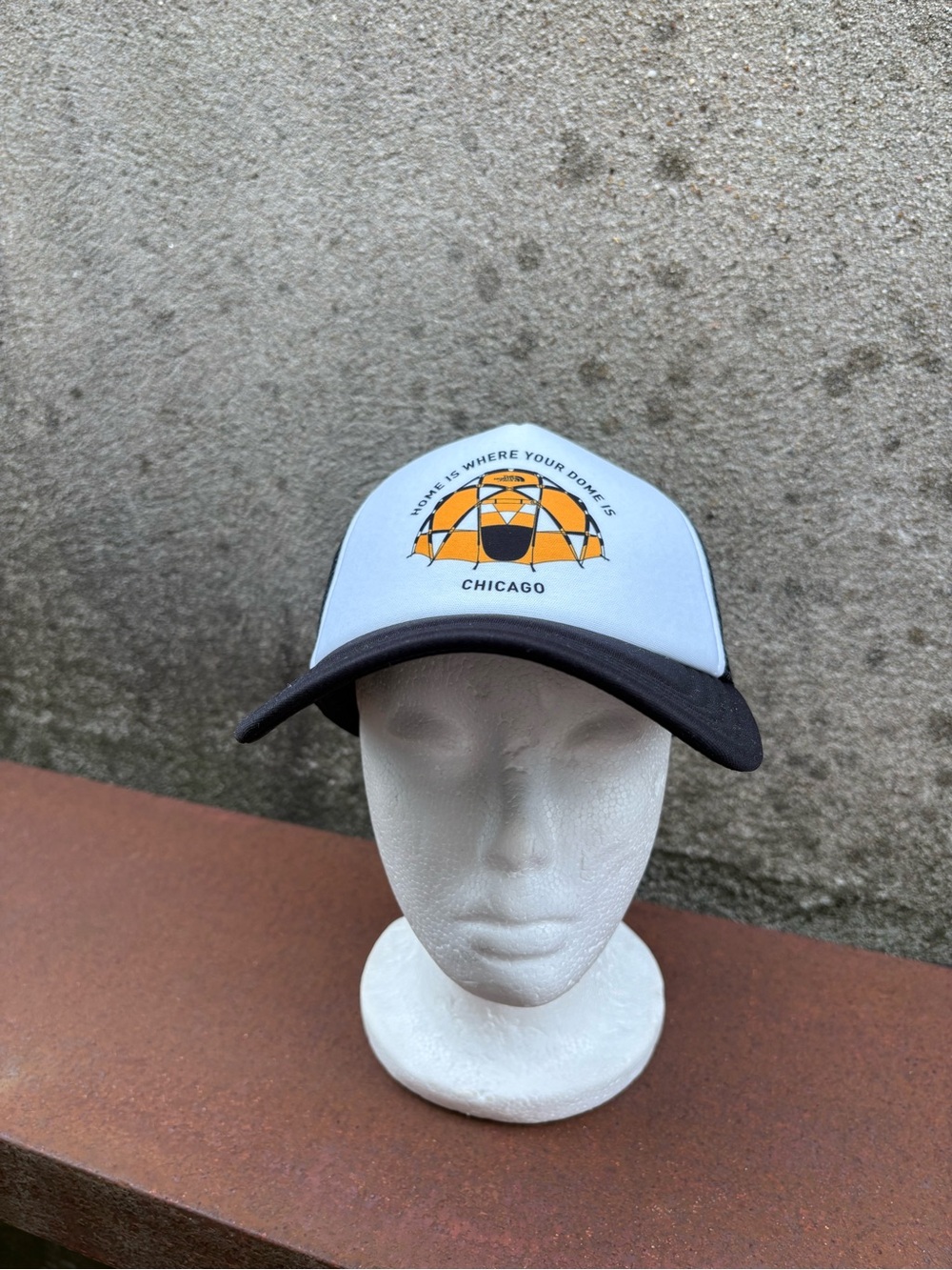 The North Face Unisex Hat Trucker White/Black Home Is Where Your Dome Is Chicago
